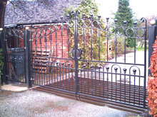 Wrought Iron Driveway Gates